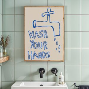 Affiche Pour laver les mains