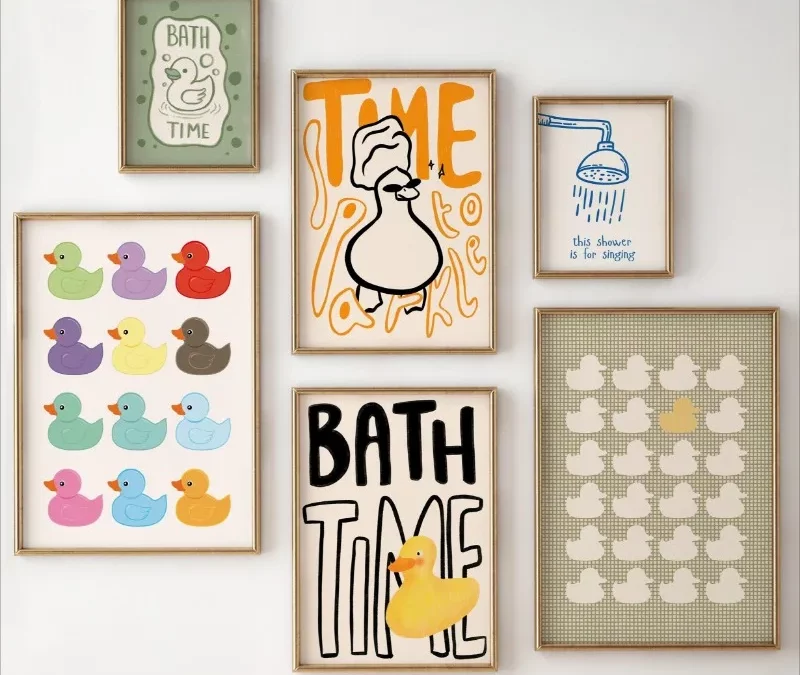 Affiche déco salle de bains : transformez vos murs en espace design