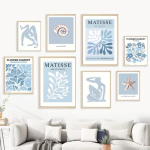 Affiche abstraite du Marché aux Fleurs de Matisse