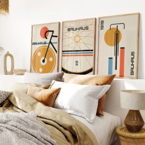 Affiches autour du vélo Bauhaus