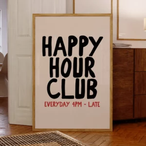 Affiche Happy Hour Club