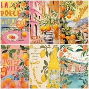 Affiche retro La Dolce Vita Lemon