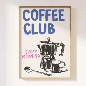 Affiche d'un coffee Club matin expresso