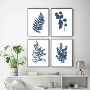 Affiches de fleurs bleues et sauvages