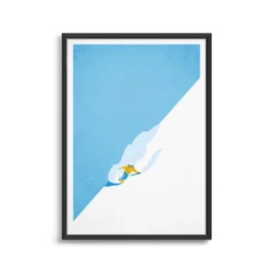 Affiches murales ski & montagne – Design minimaliste et ambiance alpine - 3