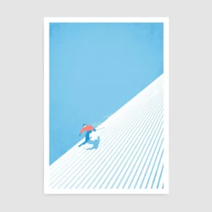 Affiches murales ski & montagne – Design minimaliste et ambiance alpine - 10