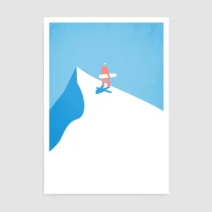 Affiches murales ski & montagne – Design minimaliste et ambiance alpine - 8