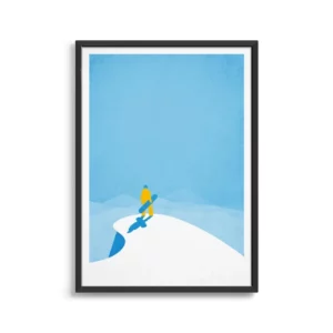 Affiches murales ski & montagne – Design minimaliste et ambiance alpine - 2