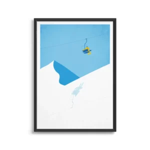 Affiches murales ski & montagne – Design minimaliste et ambiance alpine - 14