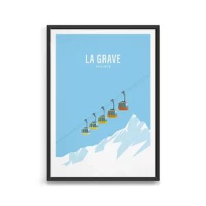 Affiches murales ski & montagne – Design minimaliste et ambiance alpine - 13