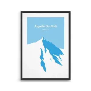 Affiches murales ski & montagne – Design minimaliste et ambiance alpine - 1