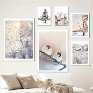 Affiches Hiver & Montagne – Décoration Murale Nature, Animaux et Ski