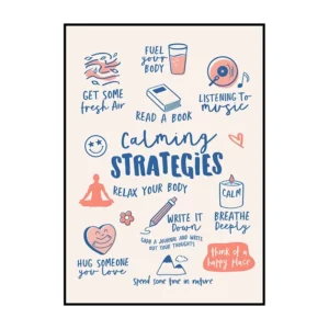 Affiche murale typographique positive manuscrite