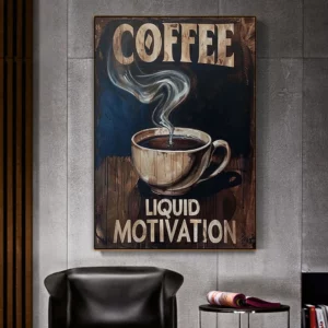 Affiche murale boissons vintage – Poster déco bar chic et rétro