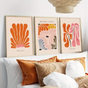 Affiche abstraite Matisse marché des fleurs