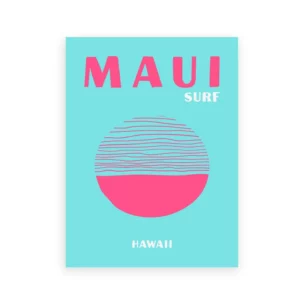 Affiche murale destinations soleil typographiques aux couleurs vives - ePC12157