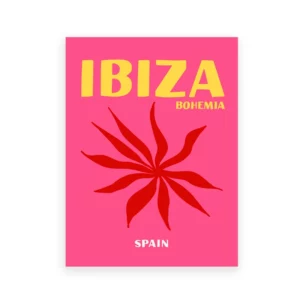 Affiche murale destinations soleil typographiques aux couleurs vives - ePC12155