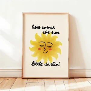 Affiche murale typographique destinations soleil aux couleurs vives - IMG-47197