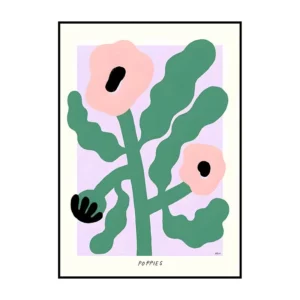 Affiche murale typographique lieu en lettres noires sur fond clair minimaliste Matisse Yayoi Kusama - 9