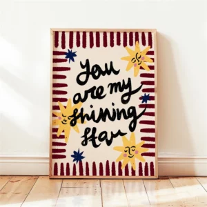 Affiche murale typographique destinations soleil aux couleurs vives - IMG-47280