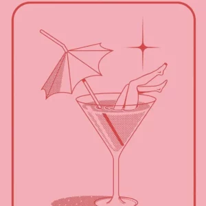 Affiche murale texte plage et coquillages style illustration graphique - P3