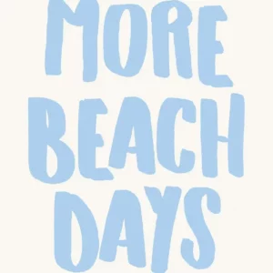 Affiche murale texte plage et coquillages style illustration graphique - P9