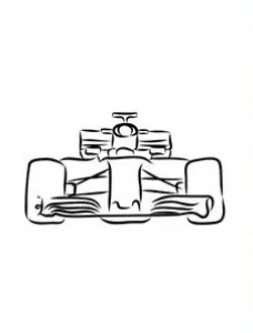 Affiche murale voitures de course Formula 1 et circuit style graphique moderne - 6