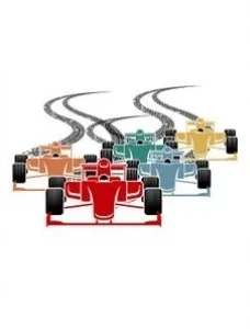 Affiche murale voitures de course Formula 1 et circuit style graphique moderne - 9