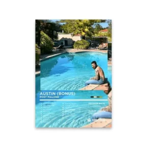 Affiche murale texte plage et coquillages style illustration graphique - P24