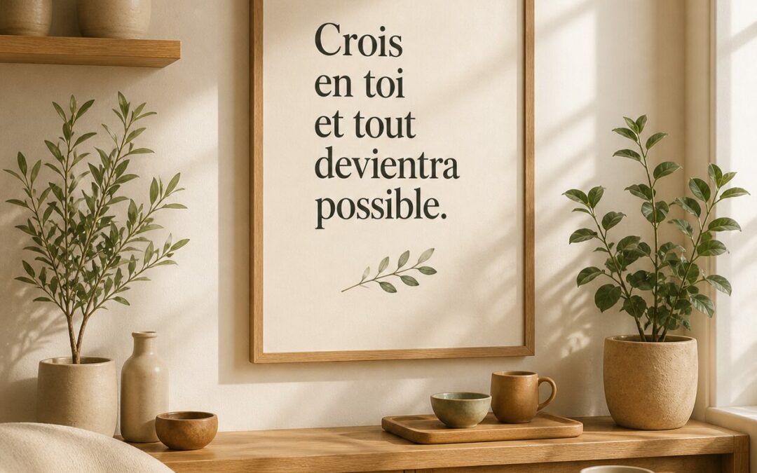 Affiches citation pour la chambre : des mots doux pour une décoration murale apaisante