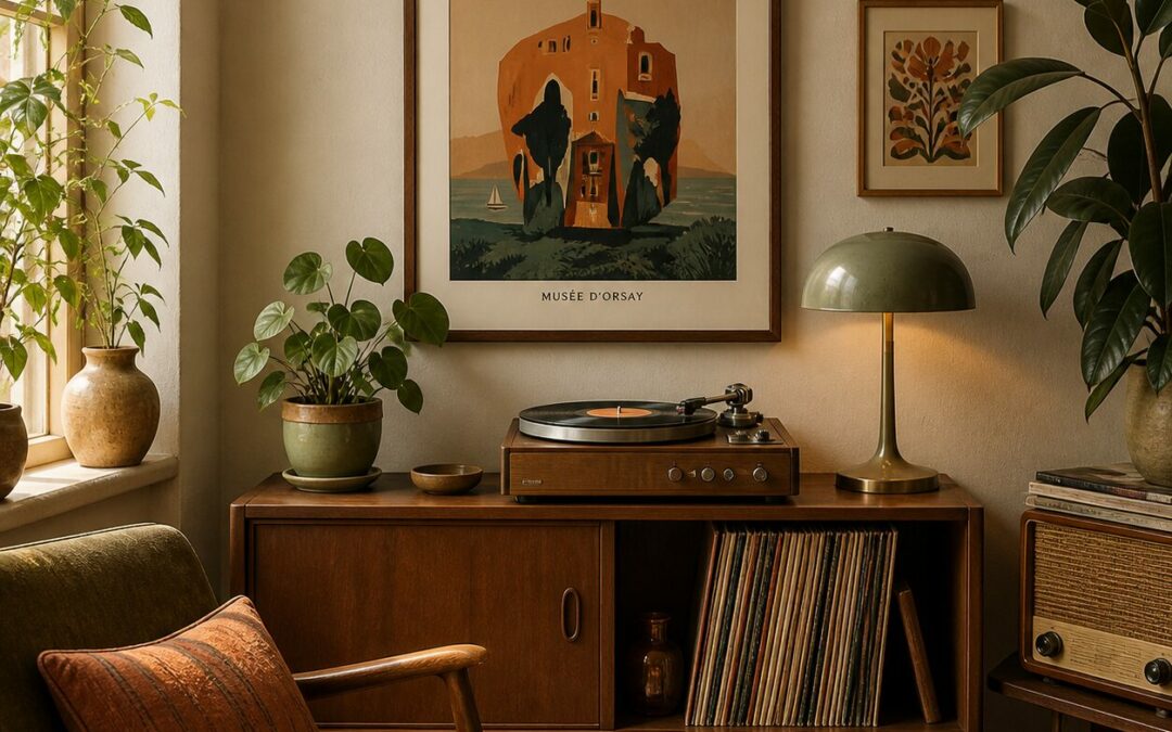 Affiches vintage pour le bureau : composer un espace de travail rétro et inspirant